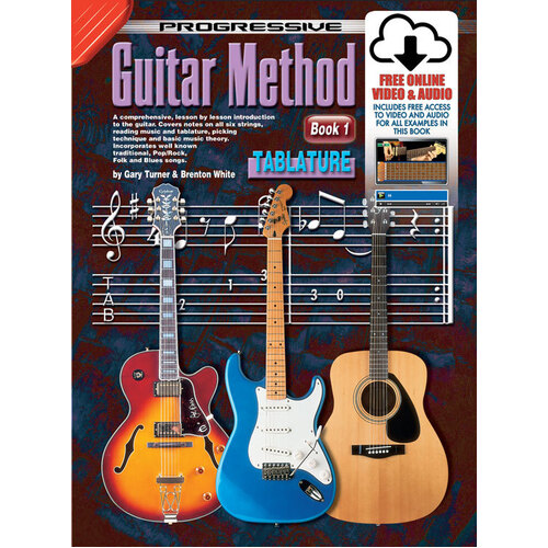 Progressive Guitar Method Tablature Book 1 - Book/Online Media