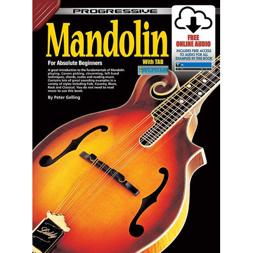 Progressive Mandolin for Beginners Book with Online Media