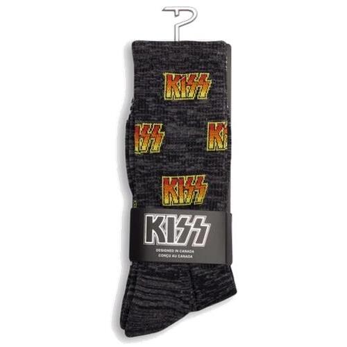PERRIS Crew Socks Kiss Logo Grey