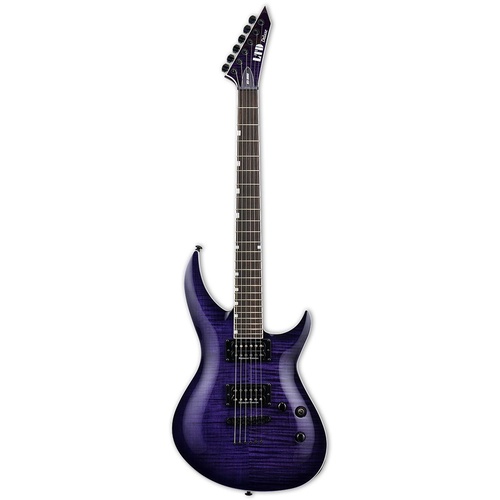 LTD H3-1000FMSTPSB Horizon Deluxe See Thru Purple Electric Guitar