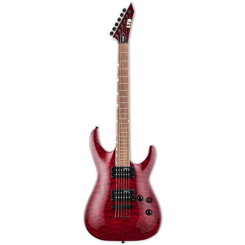 LTD MH-200QM See Thru Red Electric Guitar