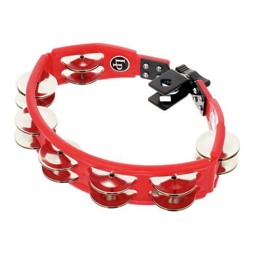 LP Cyclops Mountable Tambourine Red w/Steel Jingles LP161