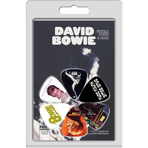 PERRIS LPDB2 6-Pack David Bowie Licensed Guitar Pick Packs