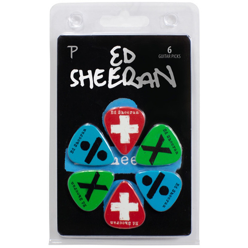 PERRIS LPES1 6-Pack Ed Sheeran Licensed Guitar Pick Pack