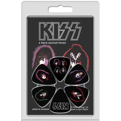 PERRIS LPKISS1 6-Pack "KISS" Licensed Guitar Pick Packs