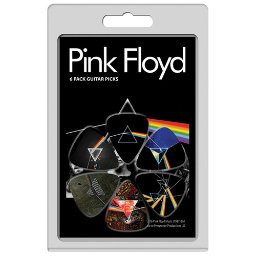 PERRIS LPPF3 6-Pack Pink Floyd 'Dark Side of the Moon' Licensed Guitar Pick Packs
