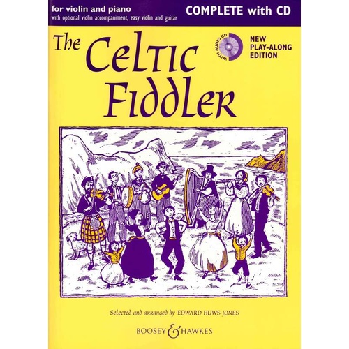The Celtic Fiddler - Violin with piano accomp and easy violin part - BK/CD