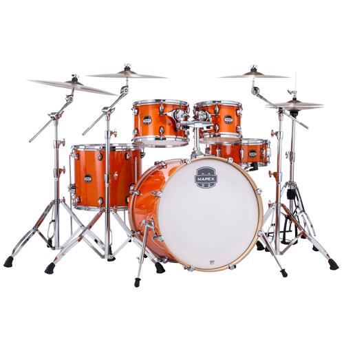 MAPEX Mars Maple 5pce Gloss Amber Drum Kit w/Hardware