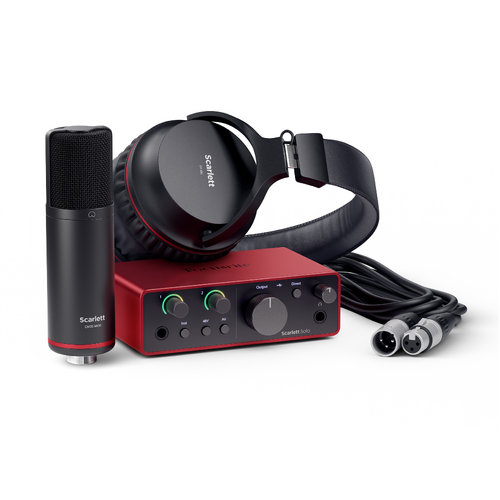 FOCUSRITE Scarlett Solo Studio Gen 4 Package USB Audio Interface
