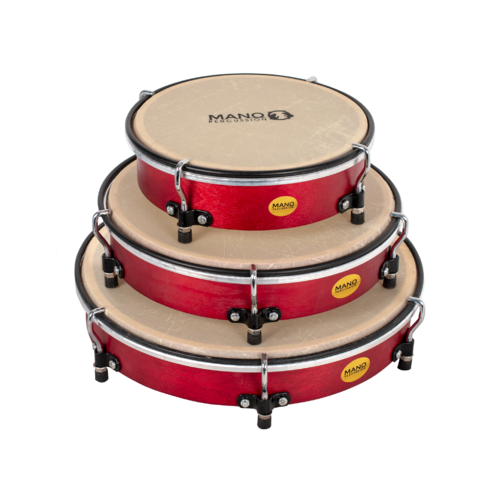 MANO PERCUSSION Plena Tuneable Tambour Drums Set MP3802RD