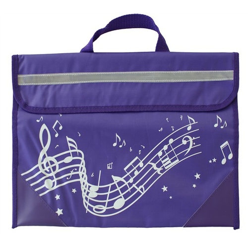 Musicwear Wavy Stave Music Satchel/School Bag - Purple