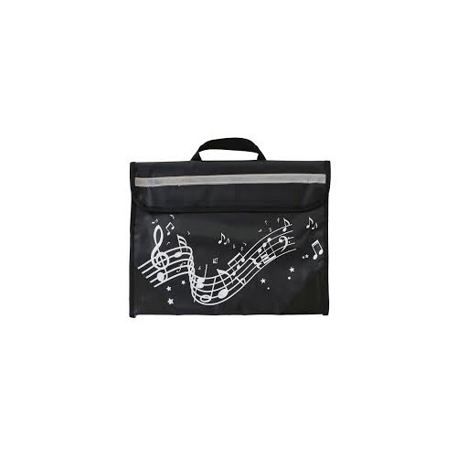 Musicwear Wavy Stave Music Satchel/School Bag - Black