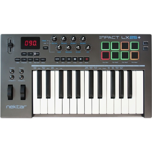 NEKTAR Impact LX25+USB MIDI Controller W/DAW