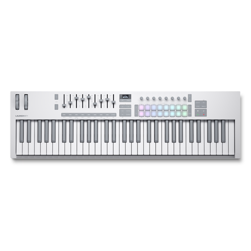 NOVATION Launchkey 61 Key MK4 USB MIDI Controller - White