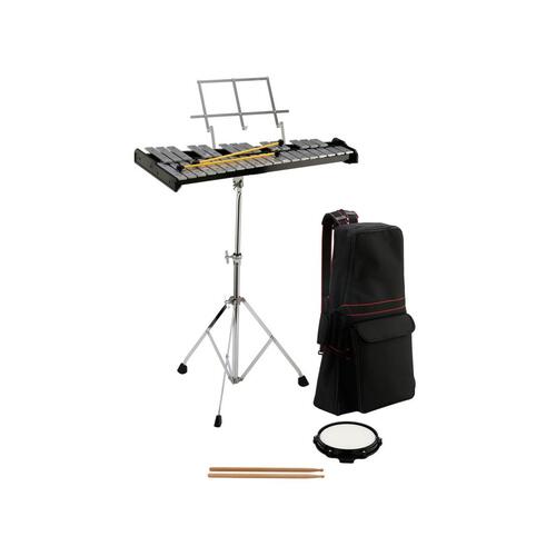 OPUS PERCUSSION 32 Note Glockenspiel and Practice Pad Kit OPGK101B