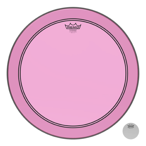 REMO Colortone Powerstroke 3 22 Inch Pink Bass Drumhead