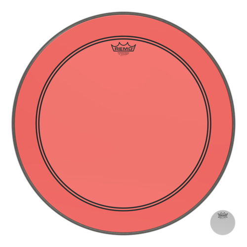 REMO Colortone Powerstroke 3 22 Inch Red Bass Drumhead