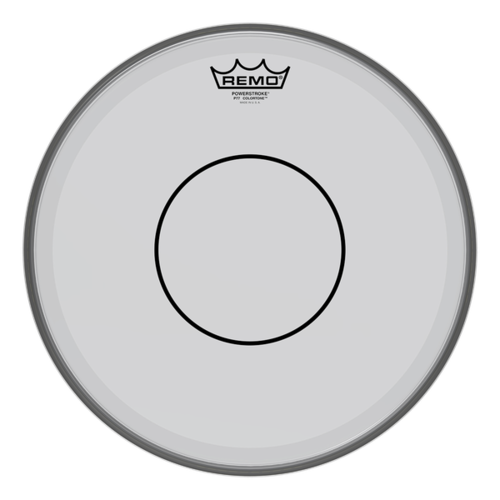 REMO Colortone Powerstroke 77 14 Inch Smoke Drumhead w/Dot