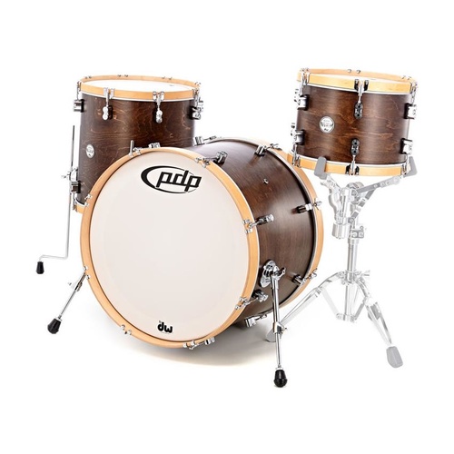 PDP Concept Maple 3 Pce Classic Tobacco Walnut - Natural Shell Drum Kit