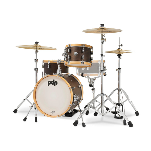 PDP Concept Classic Maple 3 Pce Tobacco Walnut - Natural Shell Drum Kit