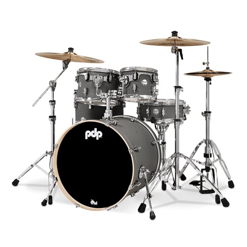 PDP Concept Maple 5 Pce Satin Pewter Drum Kit