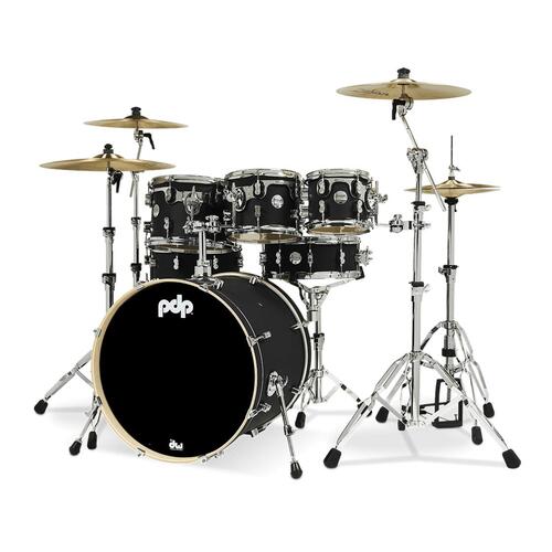 PDP Concept Maple 7 Pce Satin Black Drum Kit