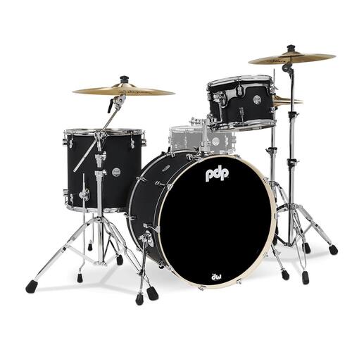 PDP Concept Maple 3 Pce CM3 Satin Black Drum Kit