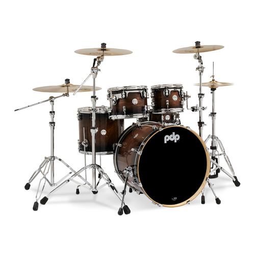 PDP Concept Maple 5 Pce Exotic Walnut Burst Drum Kit