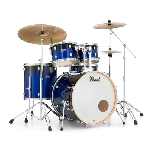 PEARL DECADE Maple 5 Pce Kobalt Blue Fade Fusion Plus Drum Kit