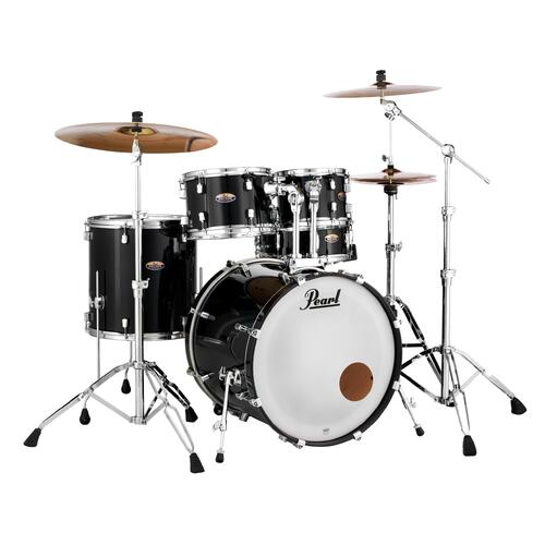 PEARL DECADE Maple 5 Pce Black Ice Fusion Plus Drum Kit