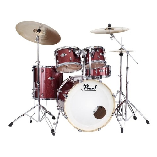 PEARL EXPORT 5pce Fusion Plus Black Cherry Sparkle Drum Kit