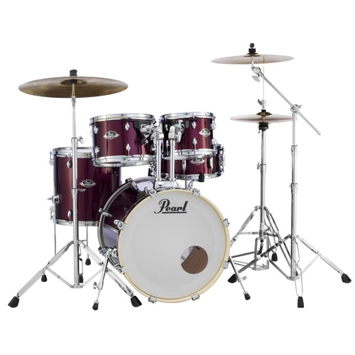 PEARL EXPORT PLUS 5pce Fusion Plus Burgundy Drum Kit