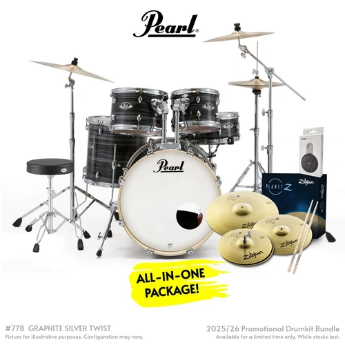 PEARL Export EXX 5 Pce Plus Kit - Graphite Silver Twist