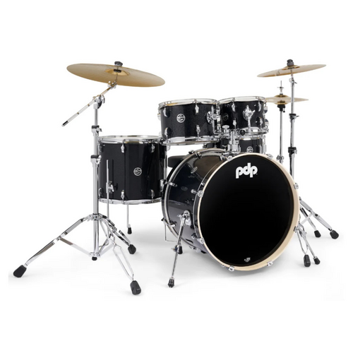 PDP Mainstage 5 Pce Black Sparkle Drumkit & Paiste 101 Cymbals
