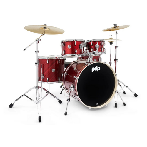 PDP Mainstage 5 Pce Twisted Cherry Drumkit & Paiste 101 Cymbals