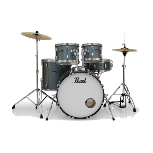 PEARL ROADSHOW-X Fusion Plus Charcoal Metallic Drum Kit with Zildjian Cymbals