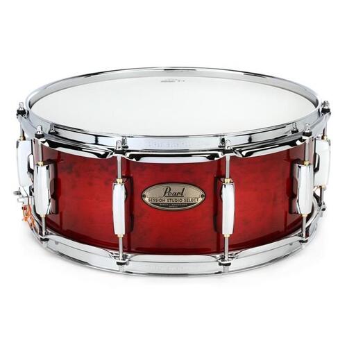 PEARL Session Studio Select 14x5.5 Inch Antique Crimson Burst Snare Drum
