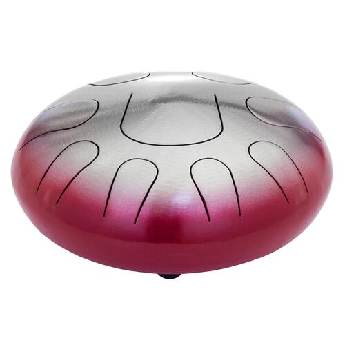 PEARL Awakening Metal Tongue Drum 9 Note Red Burst PTMD9