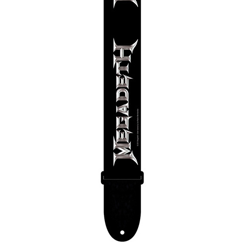 PERRIS PS2059 2" Polyester "Megadeth" in Silver Licensed Guitar Strap