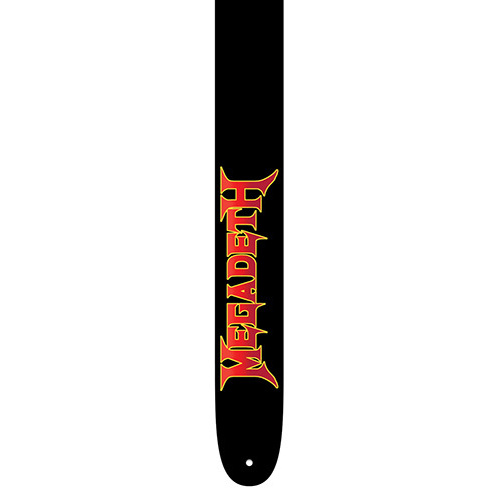 PERRIS PS2063 2.5" Leather Hi-Res "Megadeth" in Red Licensed Guitar Strap