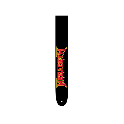 PERRIS PS2063 2.5" Leather Hi-Res "Megadeth" in Red Licensed Guitar Strap