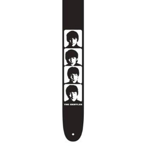 PERRIS PS6068 2.5" Vegan Vinyl Hi-Res "Band Member Photos" Beatles Licensed Guitar Strap