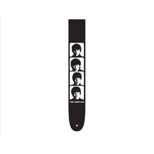 PERRIS PS6068 2.5" Vegan Vinyl Hi-Res "Band Member Photos" Beatles Licensed Guitar Strap