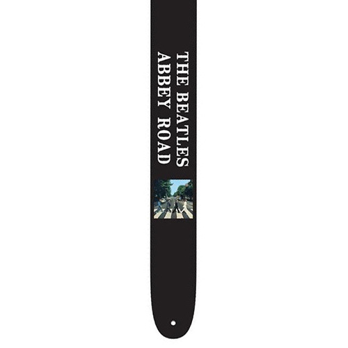 PERRIS PS6074 2.5" Vegan Vinyl Hi-Res "Abbey Rd" Beatles Licensed Guitar Strap