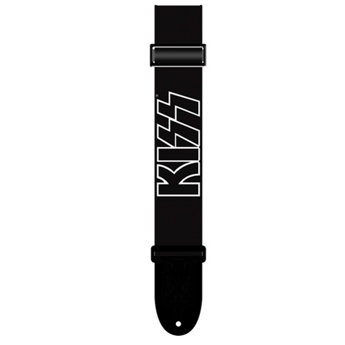 PERRIS PS8050 2" Polyester KISS White Logo Licensed Guitar Strap