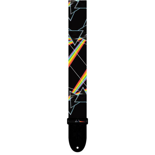PERRIS PS8090 2" Polyester "Dark Side Of The Moon" over Prisms Pink Floyd Licensed Guitar Strap