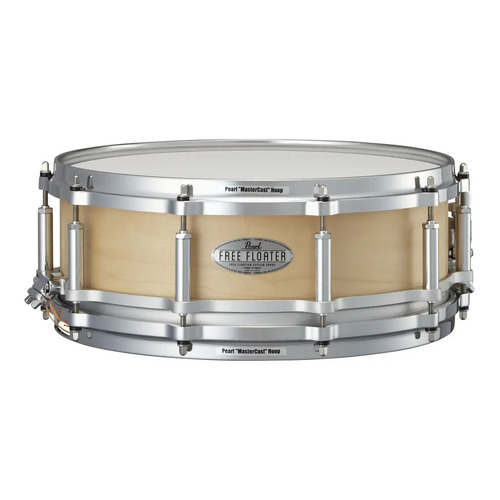 PEARL Free Floating 14x6.5 Maple Natural Satin Snare Drum