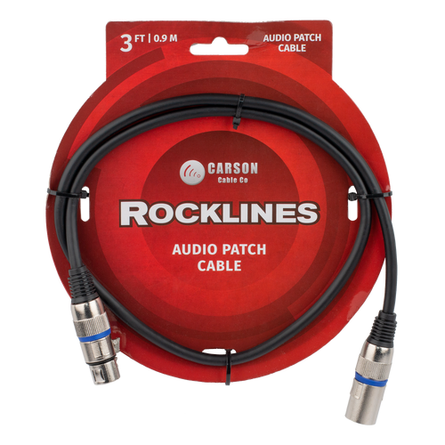 CARSON Rocklines 03ft Microphone XLR-XLR Cable
