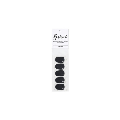 D'ADDARIO Reserve Mouthpiece Patch - Black - 5 pack