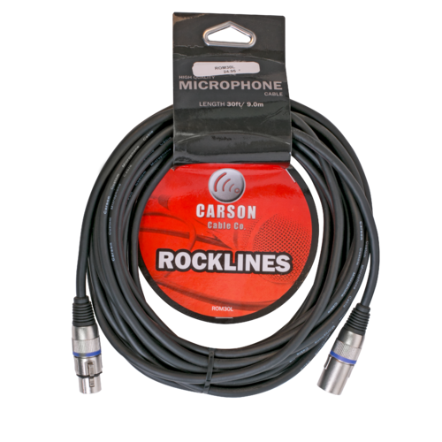CARSON Rocklines 10ft Microphone Cable